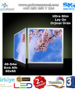 60x60 Gökyüzü Panel Sıva Altı Slim