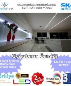 Led Bant Armatür 120 cm 40 Watt Uygulama Örneği