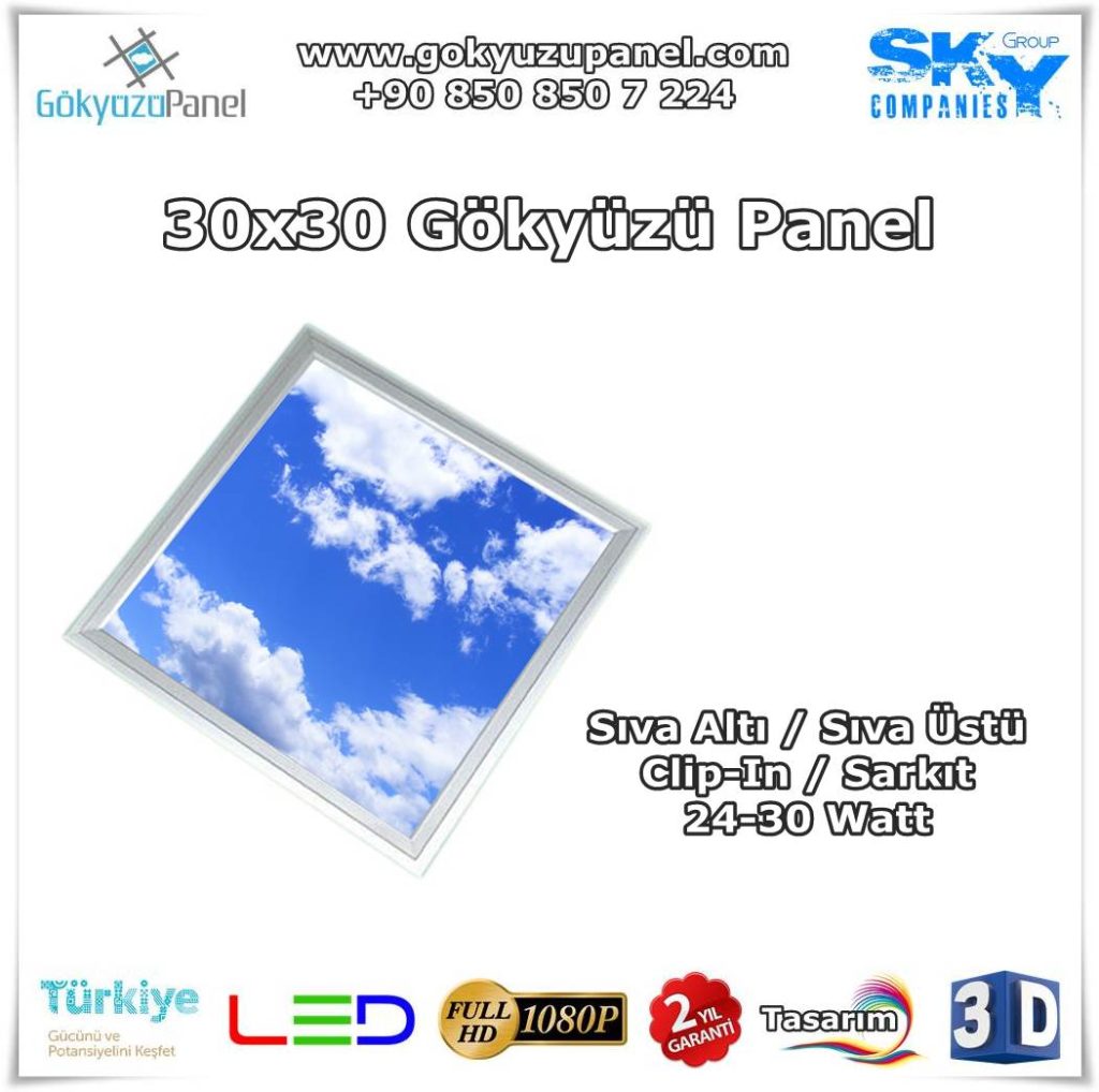 30x30 Gökyüzü Panel
