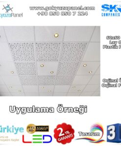 60x60 Plastik Panel Uygulama Örneği