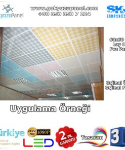 60x60 Pvc Panel Uygulama Örneği