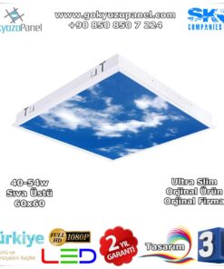 60x60 Sıva Üstü Gökyüzü Panel Slim