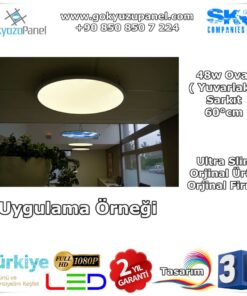 60°cm Sarkıt Gökyüzü Spot Uygulama Örneği