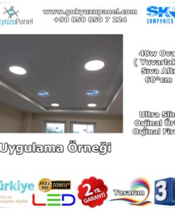 60°cm Sıva Altı Gökyüzü Spot Uygulama Örneği