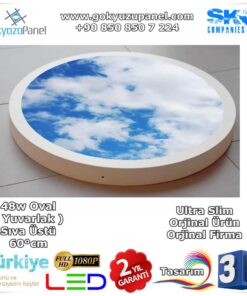 60°cm Sıva Üstü Gökyüzü Spot