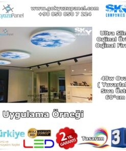 60°cm Sıva Üstü Gökyüzü Spot Uygulama Örneği