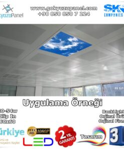 Gökyüzü Panel Clip In 60x60 BackLight Uygulama Örneği