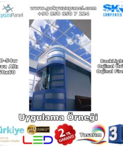 Gökyüzü Panel Sıva Altı 60x60 BackLight Uygulama Örneği