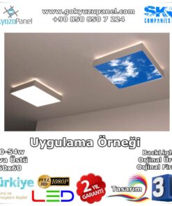 Gökyüzü Panel Sıva Üstü 60x60 BackLight Uygulama Örneği