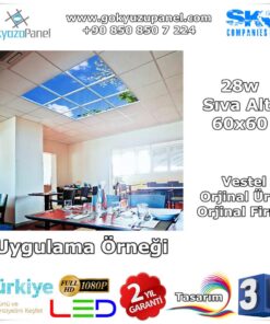 Vestel 60x60 Gökyüzü Panel Sıva Altı Uygulama Örneği