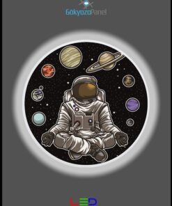 Alternative view of Space, Astronot Aplik, Led Aplik, 25watt, 30cm ÇAP, çocuk odası aplik, aplik modelleri, modern aplik