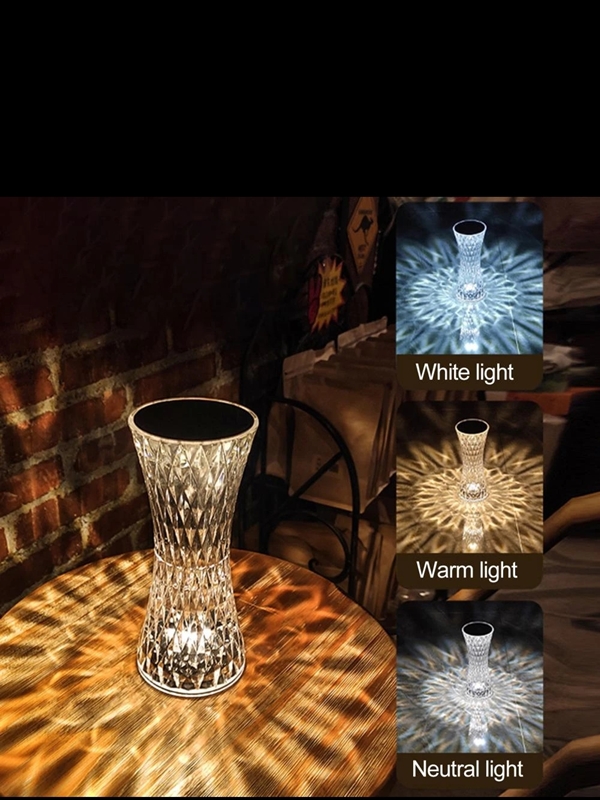 Led Dokunmatik, Kısılabilir Lamba, Masa Lambası, Usb Şarjlı masa üstü lamba, yeni modern tasarım lamba - Görsel 4