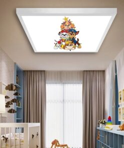 Sevimli Köpekler, Bebek Odası Avize-30cmx30cm Kare-24w-led-Cute Dogs bebek odası avize-