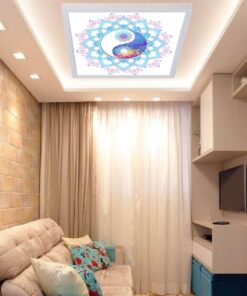 Yin Yang Yatak Odası Avize, 60x60-54w, ebeveyn odası aydınlatma, yatak odası avize modelleri,yatak odası Ferah avize