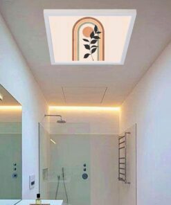 Pastel Art 3 Desenli Yatak Odası Avize, 60x60-54w, ebeveyn odası aydınlatma, yatak odası avize modelleri,yatak odası Ferah avize