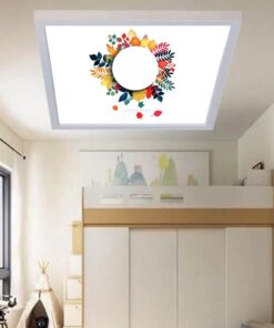 Renkli Sonbahar, 60cmx60cm, 54 watt,led,en şık genç odası avize modelleri, renkli sonbahar genç odası lamba