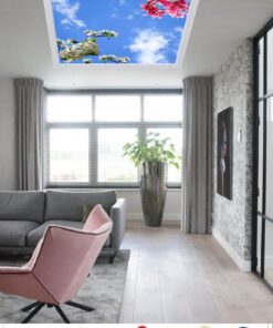 Alternative view of Çiçekli Ağaçlar Yatak Odası Avize, 60x60-54w, ebeveyn odası aydınlatma, yatak odası avize modelleri,yatak odası çiçekli ağaçlar avize