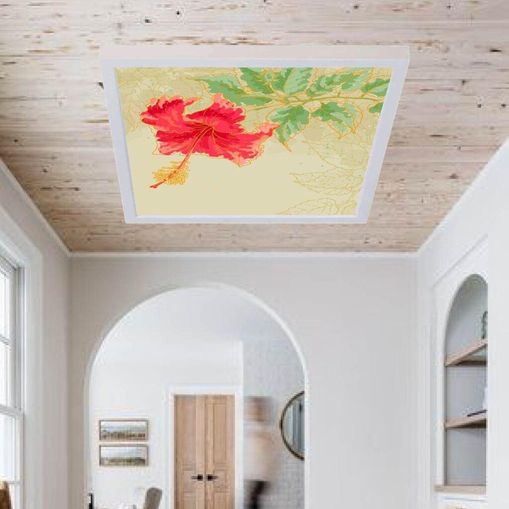 Aheste Çiçek Avize, 60cmx60cm, 54 watt,led,en şık genç odası avize modelleri, aheste çiçek odası lamba