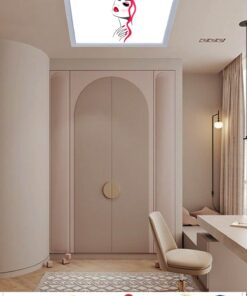 Alternative view of Pembe, 60cmx60cm, 54 watt,led,en şık oturma odası avize modelleri, pembe oturma odası lamba