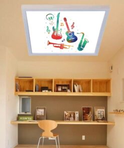 Enstrümantal Genç Odası Avize, 60cmx60cm, 54 watt,led,en şık genç odası avize modelleri, enstrümantal genç odası lamba