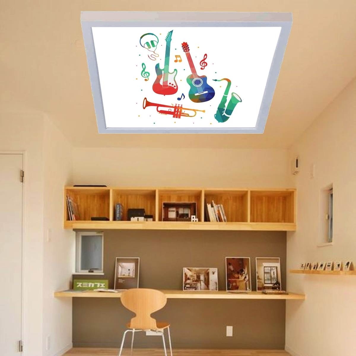 Enstrümantal Genç Odası Avize, 60cmx60cm, 54 watt,led,en şık genç odası avize modelleri, enstrümantal genç odası lamba