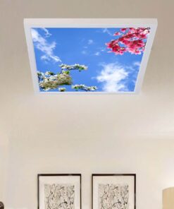 Çiçekli Ağaçlar Yatak Odası Avize, 60x60-54w, ebeveyn odası aydınlatma, yatak odası avize modelleri,yatak odası çiçekli ağaçlar avize