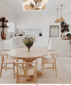 Alternative view of Pastel Zeytin Dalı Desenli Yatak Odası Avize, 60x60-54w, ebeveyn odası aydınlatma, yatak odası avize modelleri,yatak odası Ferah avize