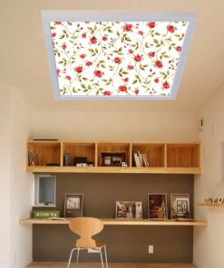 Kırmızı Güller Genç Odası Avize, 60cmx60cm, 54 watt,led,en şık genç odası avize modelleri, kırmızı güller genç odası lamba