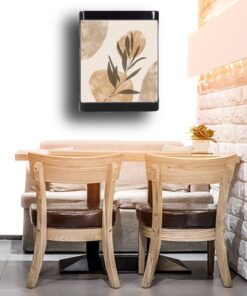 Cafe Led Aplik, Retro Duvar Led Aplik, 24 Watt, Pastel Yaprak Cafeterya Aplik