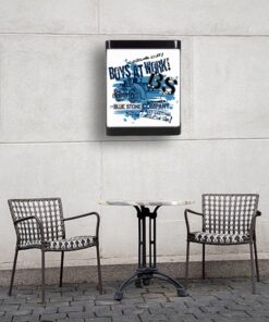 Cafe Led Aplik, Retro Duvar Led Aplik, 24 Watt, Boys At Work Aplik