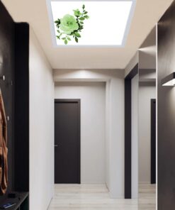 Alternative view of Yeşil Gül Desenli Yatak Odası Avize, 60x60-54w, ebeveyn odası aydınlatma, yatak odası avize modelleri,yatak odası Ferah avize