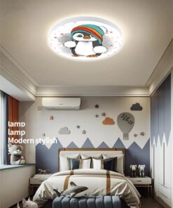 Sevimli Penguen   Avize-Led Avize-25watt-30cm x 30cm,çocuk odası avize, avize modelleri,avize