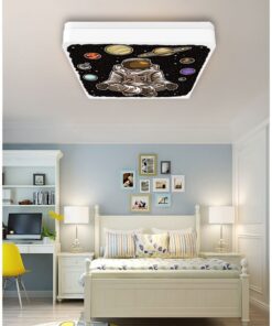 Astronot Avize-Led Avize-25watt-30cm x 30cm, çocuk odası avize, avize modelleri,space avize-astronot