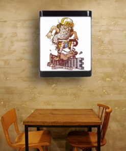 Cafe Led Aplik, Retro Duvar Led Aplik, Skateboarder 24 Watt, Aplik