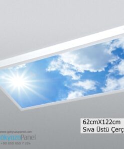 60x120 Gökyüzü Panel-Sıva Üstü-Çerçeveli