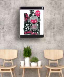 Cafe Led Aplik, Retro Duvar Led Aplik, Bad Monkey 24 Watt, Aplik