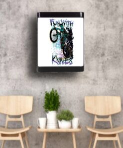 Cafe Led Aplik, Retro Duvar Led Aplik, Fun With Knives 24 Watt, Aplik