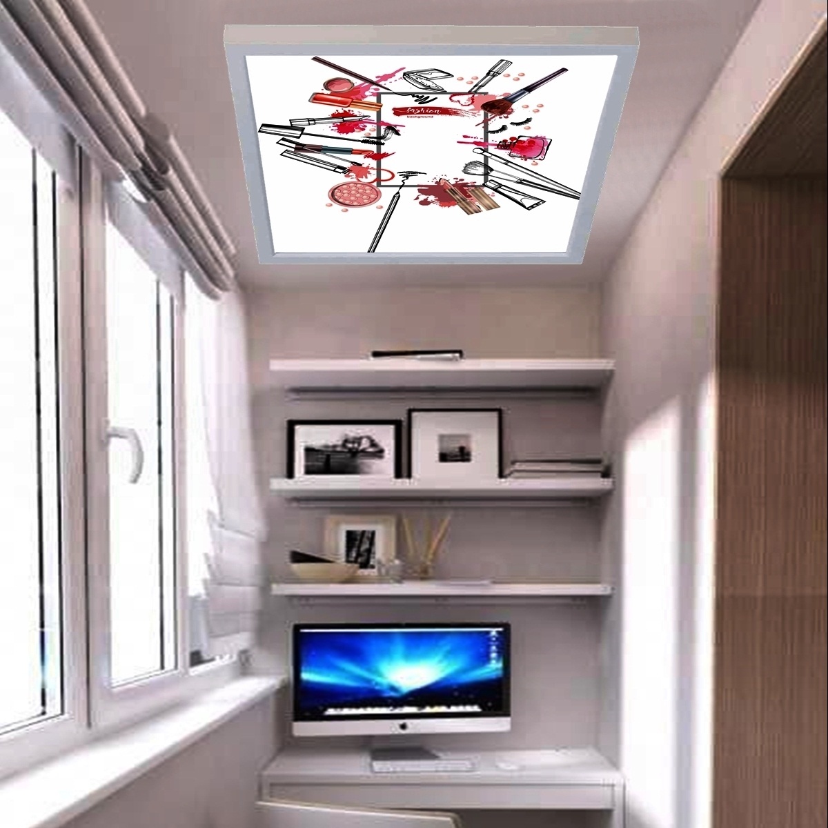 Makyaj Malzemeleri, 60cmx60cm, 54 watt,led,en şık genç odası avize modelleri, makyaj malzemeleri genç odası lamba