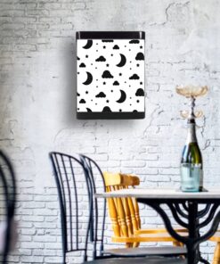 Cafe Led Aplik, Retro Duvar Led Aplik, Ay Desen 24 Watt, Aplik