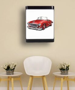 Cafe Led Aplik, Retro Duvar Led Aplik, Classic Car 24 Watt, Aplik