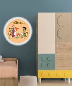 Taş Devri Aplik-Led Aplik-25watt-30cm ÇAP, çocuk odası aplik, aplik modelleri, flintstones aplik