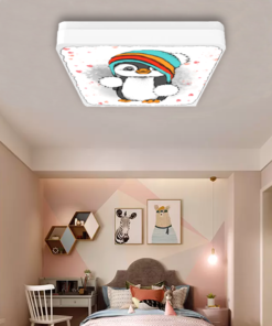 Sevimli Penguen  Avize-Led Avize-25watt-30cm x 30cm,çocuk odası avize, avize modelleri,led avize