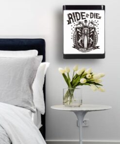 Ride Or Die LED APLİK, Ev Led Aplik, 24 Watt, Baskılı Led Ev Salon, Oturma Odası, Yatak Odası