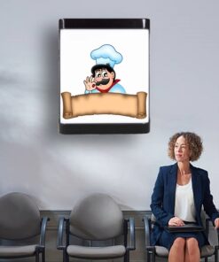 Aşçı APLİK, Ev Led Aplik, 24 Watt, Baskılı Led Ev Salon, Oturma Odası, Mutfak