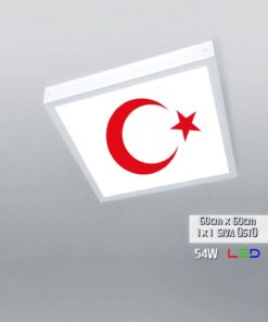 Bayrak 60x60 avize modelleri, 54wat led, tavana model avize