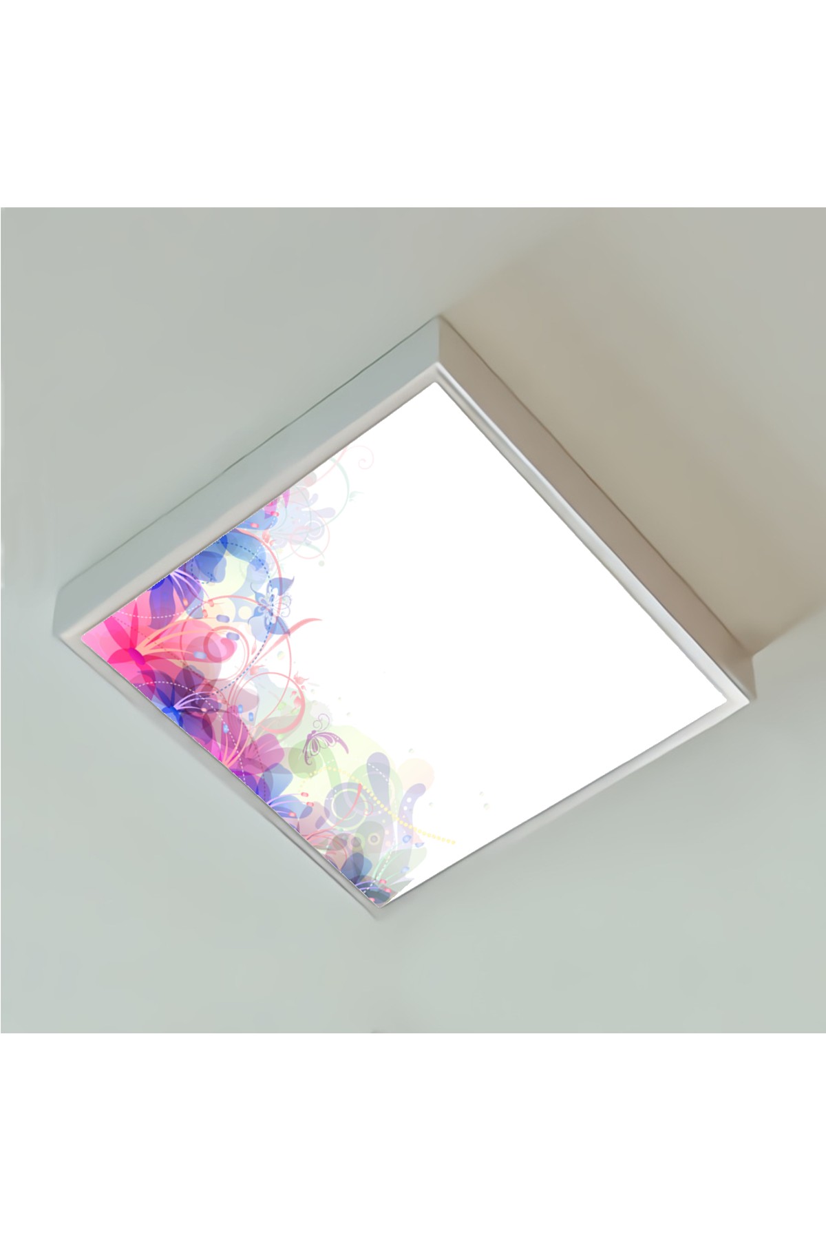 Mavi Rüya, 60cmx60cm, 54 watt,led,en şık genç odası avize modelleri, mavi rüya genç odası lamba - Görsel 4