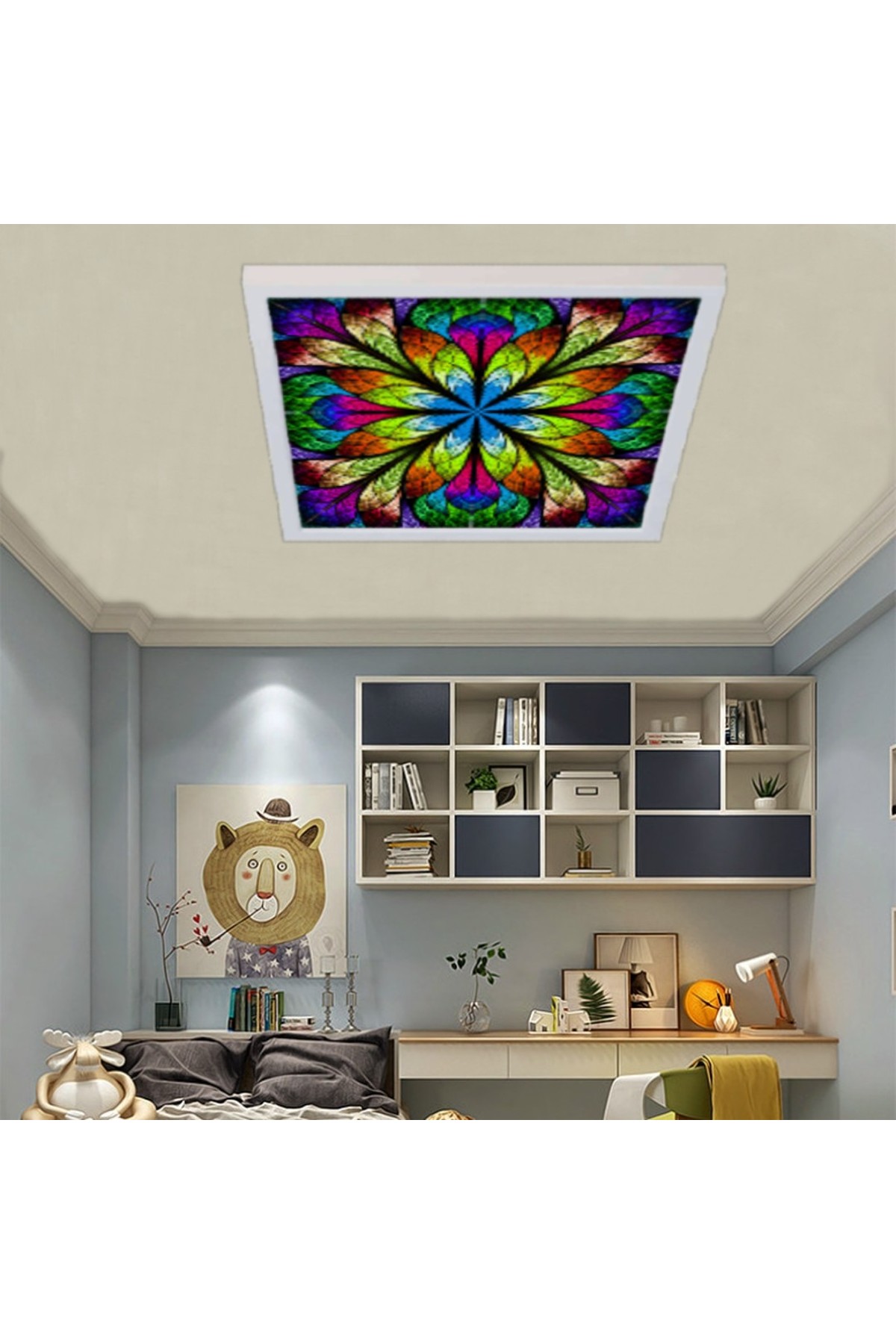 Hipnoz, 60cmx60cm, 54 watt,led,en şık genç odası avize modelleri, hipnoz genç odası lamba