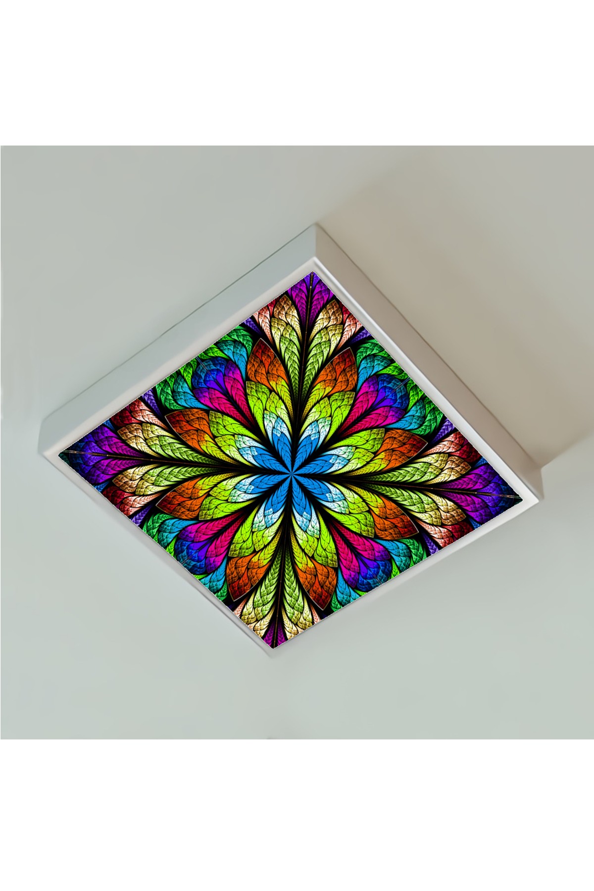 Hipnoz, 60cmx60cm, 54 watt,led,en şık genç odası avize modelleri, hipnoz genç odası lamba - Görsel 2