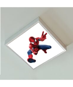 Alternative view of Spider-Man 2 60x60 Çocuk odası avize modelleri, 54wat led, tavana model avize, çocuklar için Spider-Man 2 avize