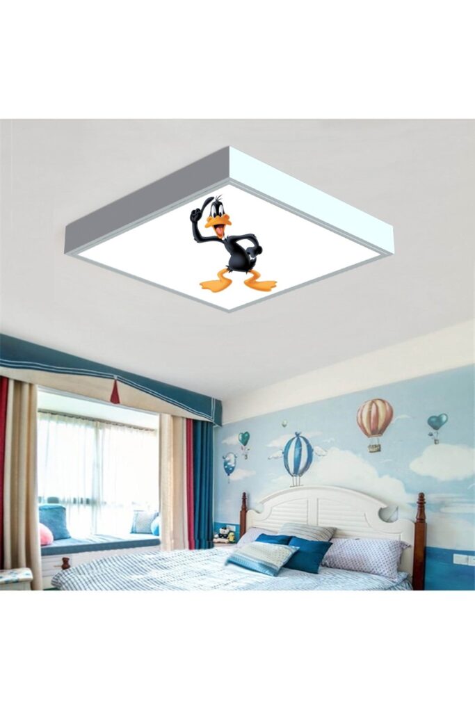 Dorlock Homes 60x60 Çocuk odası avize modelleri, 54wat led, tavana model avize, çocuklar için Dorlock Homes avize